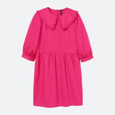 Collared Poplin Dress